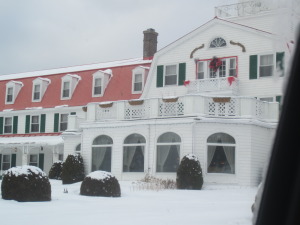Even though the hotel is closed (except for the fellow who is charged with the maintenance work  there are still decorations
