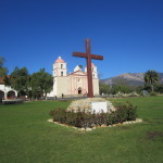 A cross was placed in this position at the entry to the property by the original Franciscan brothers who started the Mission.  A cross has always remained on this spot.