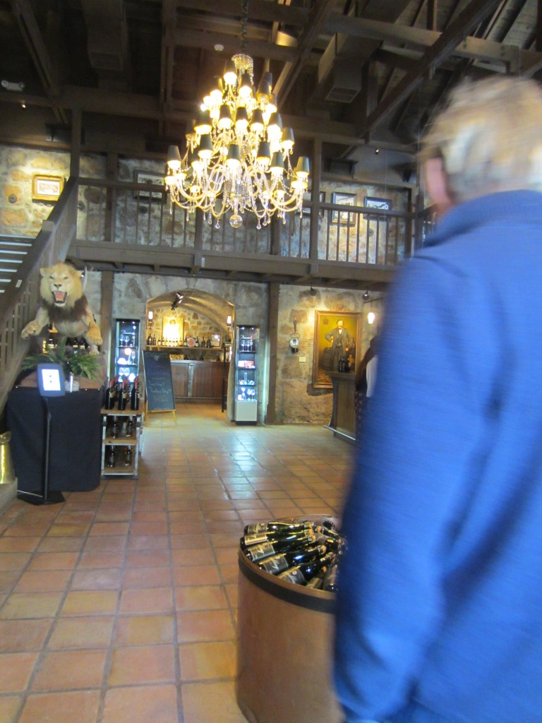 Entrance area for the wine tasting