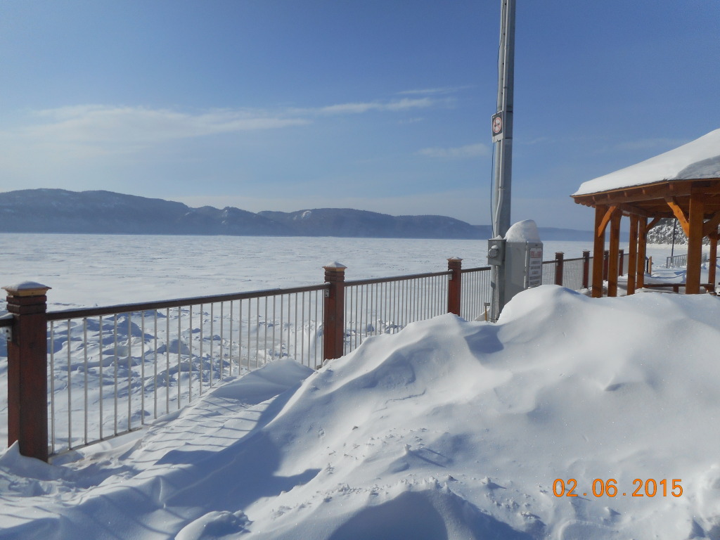 looking up the river