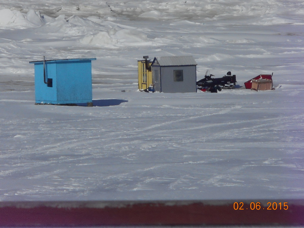 arriving by snowmobile!!