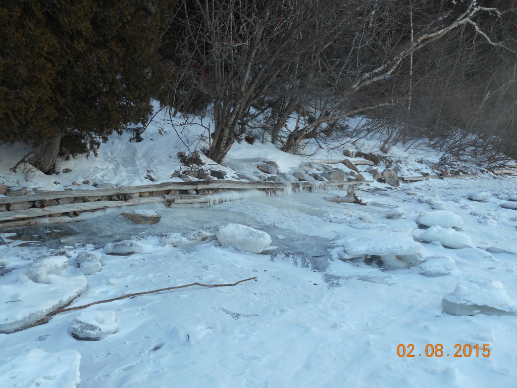 if you look closely you can see Turcot's fence putting up the good fight against the elements