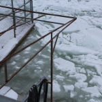 ice where the ramp is usually placed to enter docks area